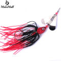 MeterMall 14cm Fishing Lure 5 Color Heart-shaped Rotating Sequins Fishing Bait Suitable For Freshwater Saltwater. 