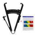 NEW Personal Body Fat Caliper Skin Analyzer Measure Charts Fitness Slim Keep Health Tester Body Fat Monitor Sebum Meter Folder. 
