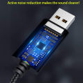 USB to 3.5mm Headphone and Microphone Jack Audio Adapter with 3.5mm Combo Aux Stereo Converter for Headset Mac PS4 PC. 