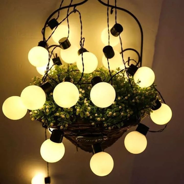 Mini Ball LED Light String Multicolor Golden Fairy Light for Decoration RGB Globe Ball Eid Birthday Christmas