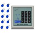 125kHz RFID access control system device, proximity card reader with password, independent RFID door lock, 1000 user access control system, security protection access device, RFID keypad and card lock, proximity door lock system, password and RFID card. 