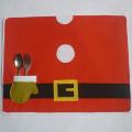 Christmas table mat double thicker 40X30CM yellow belt buckle. 