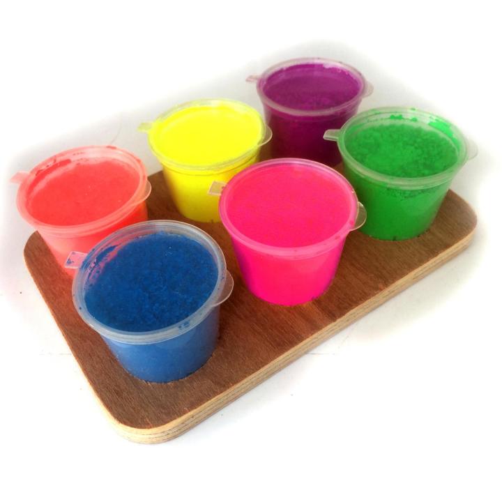6 Shades Fluorescent Pigment Powders for Art and Craft - 50g