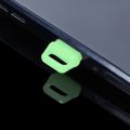 1PC Luminous Cell Phone Dust Plugs DIY Phone Accessories Waterproof Dustproof Plug Cover Type-C Charging Port Protector Compatible for iphone Andriod. 