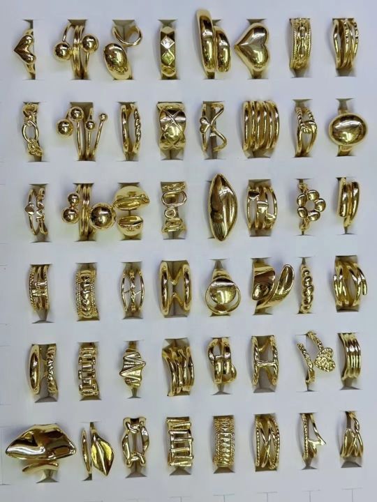 Waterproof%20Jewelry%2018K%20Gold%20Opening%20Irregular%20Thick%20Rings%20Irregular%20Finger%20Chunky%20Rings%20for%20Women%20Jewelry%20-%20Image%207