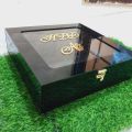 Customize Gift box Acrylic Plastic Black Color. 