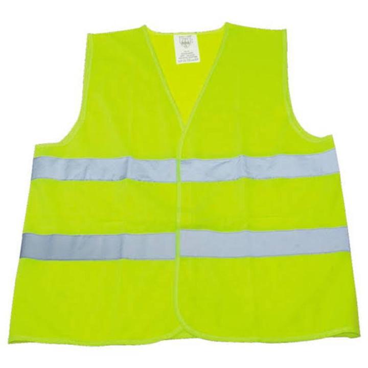 Safety Jacket / Safety Vests - Yellow Reflective Strips High Visibility Traffic Jacket