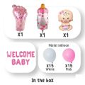 New Born Baby Shower Boy Girl Decorations Set welcome baby boy Girl It's a Boy It's a Girl oh baby Boy Girl Balloons Gender Reveal Kids Birthday Party Baby Shower Accessories. 