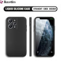 Jizetin for Redmi 12 Back Cover Solid Color Multicolor Liquid Silicone Square Phone Cases. 