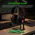 PRO II RGB Gaming Headphones with Noise Cancelling Mic, 7.1 Surround Sound, Super Bass, Vibration, Soft Memory Foam Ear Cushions, for PC, PS4, Mobile, Laptop, and Gaming Consoles - Unique Mall. 