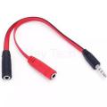 2 Female to 1 Male Aux Cable Converter. 