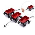 1:12  Dollhouse Miniature Garden Metal Red Cart Toy Ornament Home Decor Gifts. 