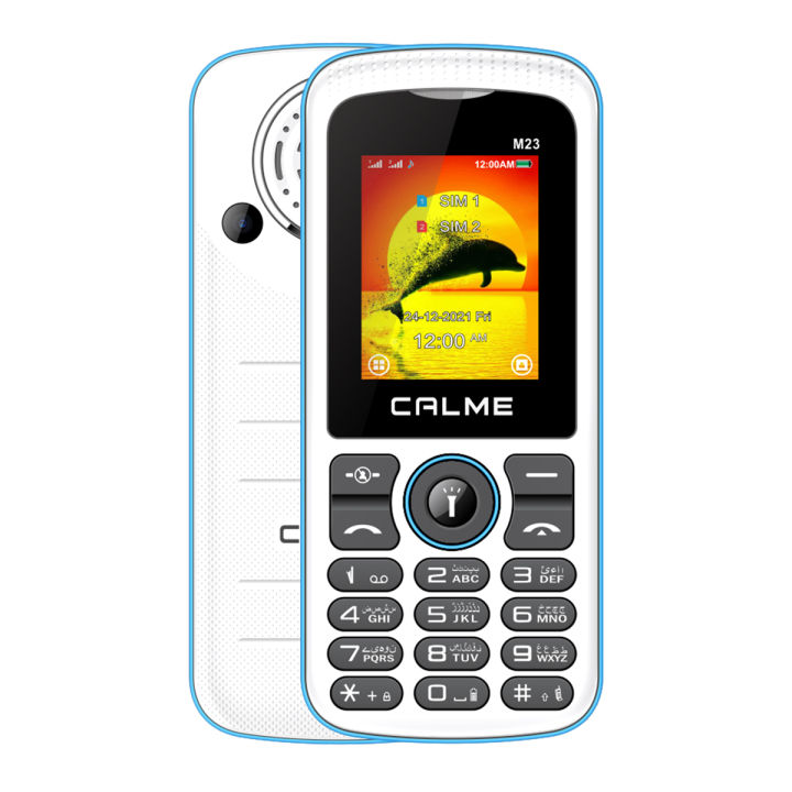 CALME M23 - Dual Sim - PTA Approved with 1 Year Brand Warranty - 1.8 Inch Display - 2000mAH Battery - Auto Call recording - Block Unknown callers - save contacts with Emoji - Smart Camera - Memory card supported - any color