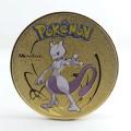New Gold Pokemon Coins Metal Mewtwo Coins Anime Commemorative Coin Charizard Pikachu Golden Pokemon Cards Round Metal Coin Toys. 