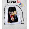 Bts Selife Group Photo Selca Drawstring bag. 