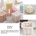 Candle Mold for Pouring, Silicone Bubble Candle Candle Mold Candles Yourself Make Square Candle Molds. 