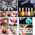 12 PCs Plastic Squeeze Pipettes Transfer 4ml Suitable for Chocolate, Cupcakes, Strawberries, Mini Cakes Tools & Accessories. 