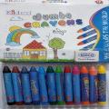 Jumbo Wax Crayon 12 Colors Art # 312 (1 Pcs). 