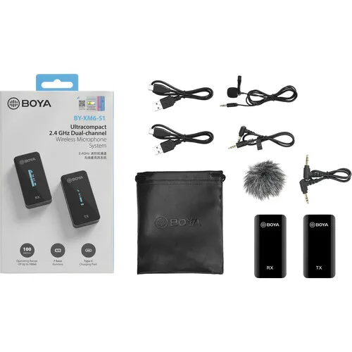 3%20Years%20Warranty%20-%20BOYA%20BY-XM6-S1%20Digital%20Camera-Mount%20True-Wireless%201-Person%20Microphone%20System%20(2.4%20GHz)%20-%20Image%207