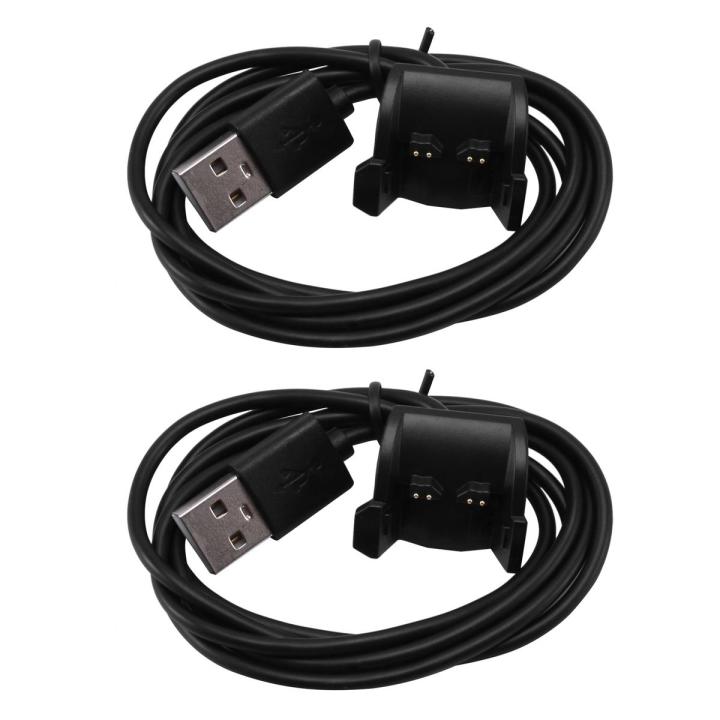 XHHDQES 2X Charger for Garmin Vivosmart HR, Replacement Charg Cable Cord for Garmin Vivosmart HR/Garmin Vivosmart HR+ (Black)