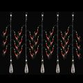 Luminous Saltwater Baitiao Fishing Sardine Mackerel Pesca Fishskin String Hooks For Freshwater Feather Lures Artistic Fishing Lures Shrimp Skin Hook Artificial Feather Bait Feather Fishing Hook. 