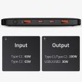 Baseus Laptop Power Bank 20000mAh, 100W Portable Super Fast Charging Powerbank for, MacBook Air, Dell, IPad, HP, iPhone, Samsung Galaxy and More. 