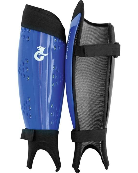 Blue Plastic Hockey Shin Guard - Blue