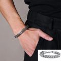 Elegant Stainless Steel Big Thick Chain Link Bracelets for Women Men Couple Bangle Gold color Female Wrist Jewelry. 