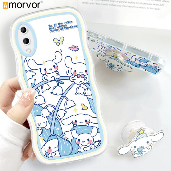 AMORVOR for Samsung Galaxy A02 M02 Back Cover (With Free Holder