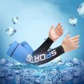 Professional Sports UV Sun Protection Cooling Compression SleevesCool Men and Women Cycling Elbow  Arm Sleeves. 
