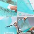 Pack Of 4Sheet (Size30x45cm) Fridge Mat Refrigerator Mat Liners for Shelves Silicone Antibacterial Fridge Mats Drawers Cabinets Protective Pads Moisture Proof Refrigerator Mats. 