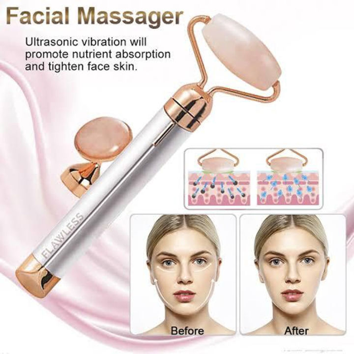 Flawless Finishing Touch Contour Facial Roller & Massagers Flawless Contour, Facial Roller for Face, Eye, Neck, Anti-Aging Facial machine for Anti-Wrinkles, Anti Aging & Face Lift tool for Skin