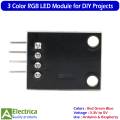 RGB SMD LED Module – 3 Color Light for Arduino, MCU, Raspberry Pi, and DIY Electronics Projects – Three Primary Color Output – Durable & Easy to Use by Electrica. 