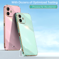 For Samsung Galaxy A04 Back Cover Luxury 6D Plating Soft Case Camera Lens Protection Square Frame Silicone Glossy Shockproof Mobile Phone Cases. 