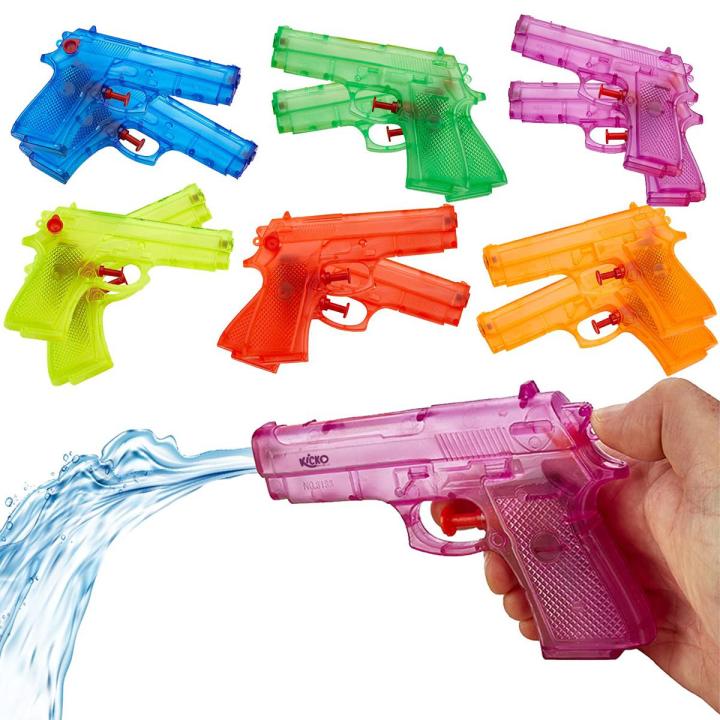 Multi Color Water Gun toy for Kids in Random Design Pack of 6