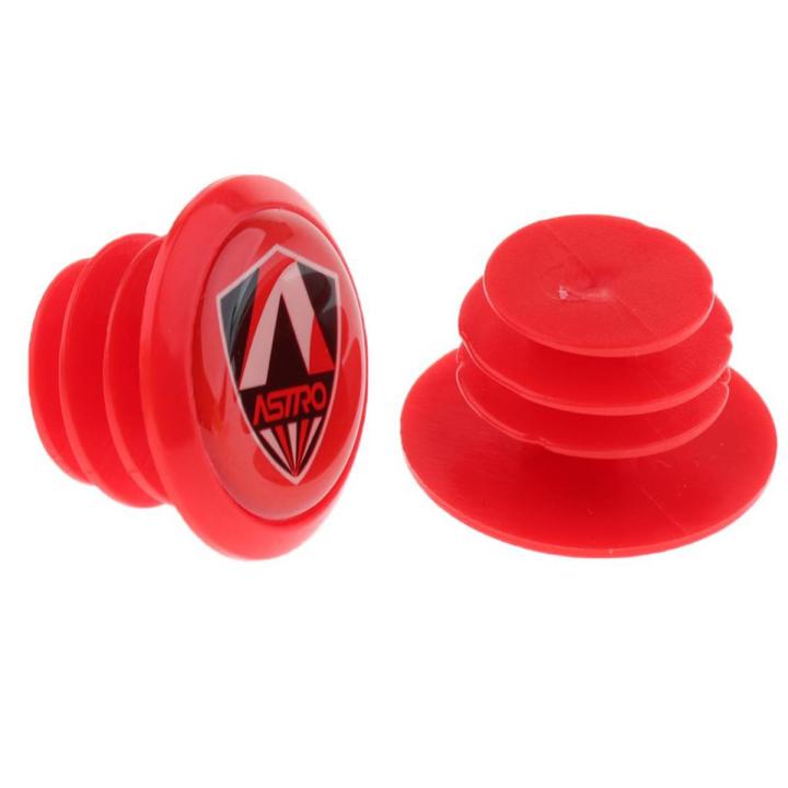 1 Pair Plastic Mountain Bike Handlebar Grip End Plugs Bar Stopper Caps