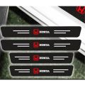 Pack of 4 Universal Car Door Side Step Threshold Sticker Carbon Fiber For Honda Suzuki Toyota. 