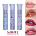 Crystal Lip Gloss, Candy-Shaped, Moisturizing Shine, Rich Color Palette, Full & Lustrous, Makeup Lip Care. 