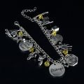 【Top mobile】Hamilton Music Charm Bracelet Musical "Rise Up" Bracelet Music Symbol Hand Accessoreis. 