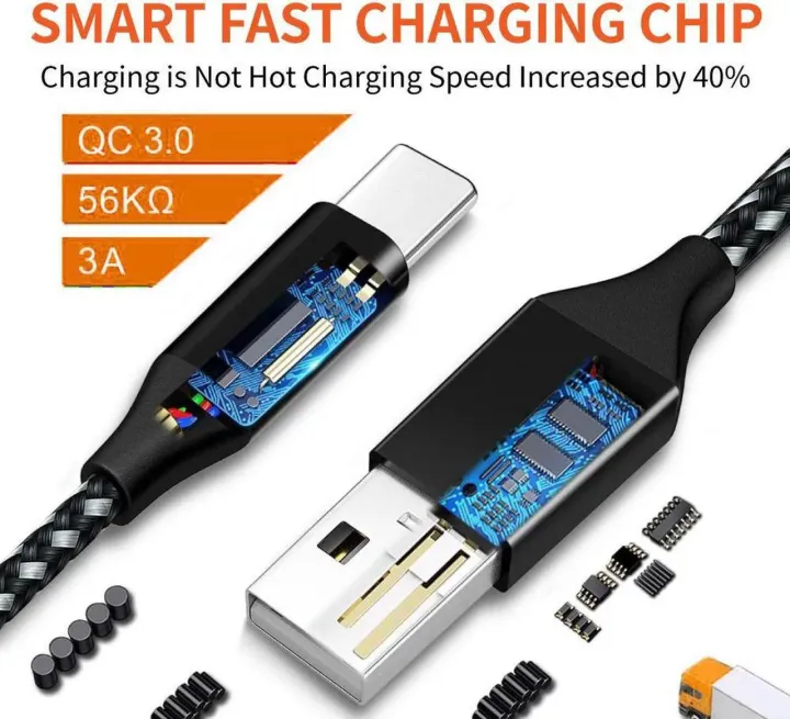 Branded%20Type%20C%20Fast%20Charging%20Cable%20For%20Android%20(10%20ft.)%20-%20For%20All%20Type%20of%20Type%20C%20Phones%20-%20Black%20Color%20-%20Length%203%20Meter%20-%20Image%202