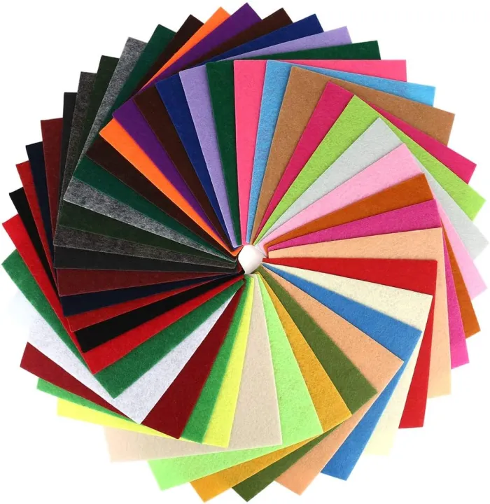 Paper | (42x45cm) Felt sheet paper |(Pack of 10) Craft Felt Fabric ...