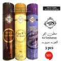 Room Spray Air Freshener Gold | Aseel | Lavender | Pack of 3 300ml Big Bottle House Care Room Spray Imported High Quality Value Budget Pack Deal Offer Fresh Scent Fragrance | Wash Room Bath Room Easy to use | Office Room | Car Air Freshener | Hotel Room. 