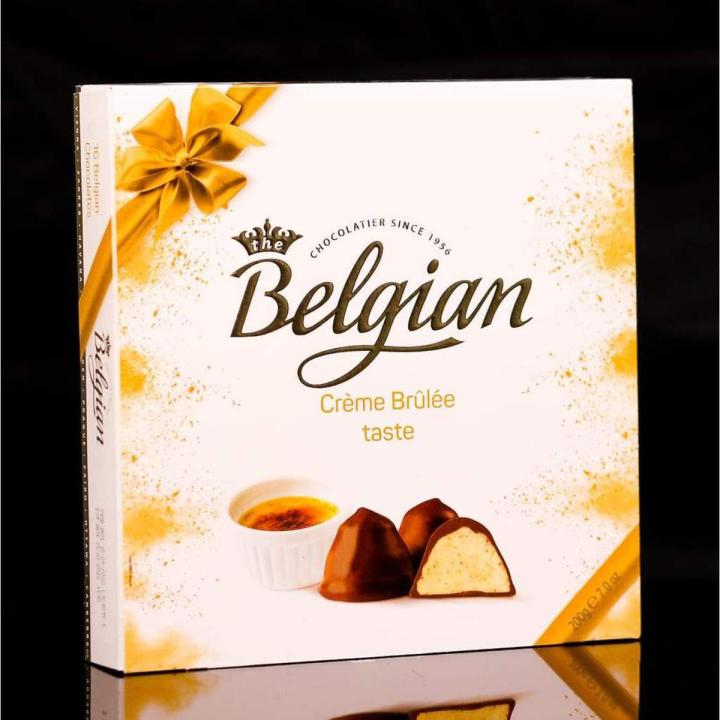 BELGIAN CHOCOLATE CREME BRULEE TASTE 200 GM