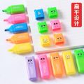 4/5/6 Colors Kawaii Highlighter Pens Cute Bear Oblique Tip Quick-Drying For meetings Note Office Stationery School Supplies.. 