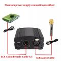 Phantom Power Supply - 48 V - 220 V - with free XLR Cable. 