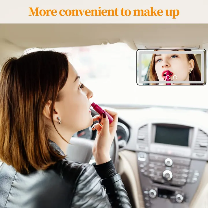 Car%20Sun%20Visor%20Mirror,%20with%203%20Light%20Color%20Modes%20&%2060%20LEDs,%20Dimmable%20Touch%20Screen,%20Rear%20View%20Sun-Shading%20Travel%20for%20Car%20Truck%20SUV(Not%20Rechargeable)%20-%20Image%204