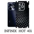 INFINIX HOT 40i Back skin wrap sheet Infinix hot 40i full 4 sides cover 360 premium Quality skin wrap sheet for infinix hot 40i. 
