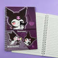 Kuromi Spiral Notebook Journal - Style 1. 