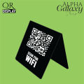 QR Code Display Hood, Acrylic QR Stand, QR Display for Shops, Brand Representative QR Holder, Triangle QR Code Stand, Compact QR Code Display, Pakistan Market QR Display, Alpha Galaxy Shop, Laser Cut QR Code Stand.. 