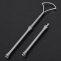 1 set 2 3 Tier Cake Plate Stand avy Metal Center Handle Fitting Hardware RodShape:Fan Color:Silver Amount:1 Sets. 